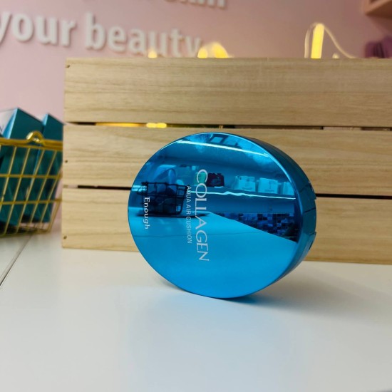 Enough Aqua Air Cushion 21 SPF 50 Podkład w gąbeczce z kolagenem