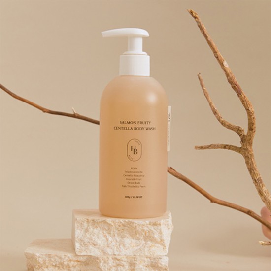 HEVEBLUE Salmon Fruity Centella Body Wash 300 ml – nawilżający żel do mycia ciała z centellą i PDRN ( (1).jpg