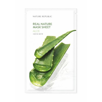 NATURE REPUBLIC Real Nature Aloe Mask Sheet – maska nawilżająca.jpg