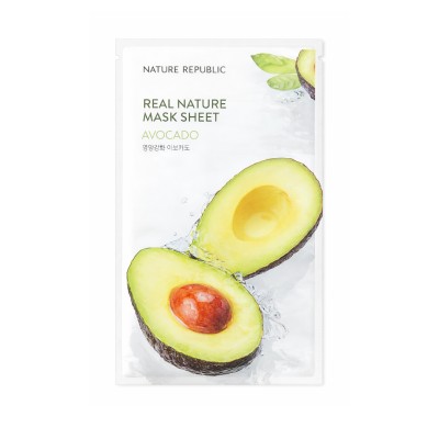 NATURE REPUBLIC Real Nature Avocado Sheet Mask – maska odżywcza.jpg