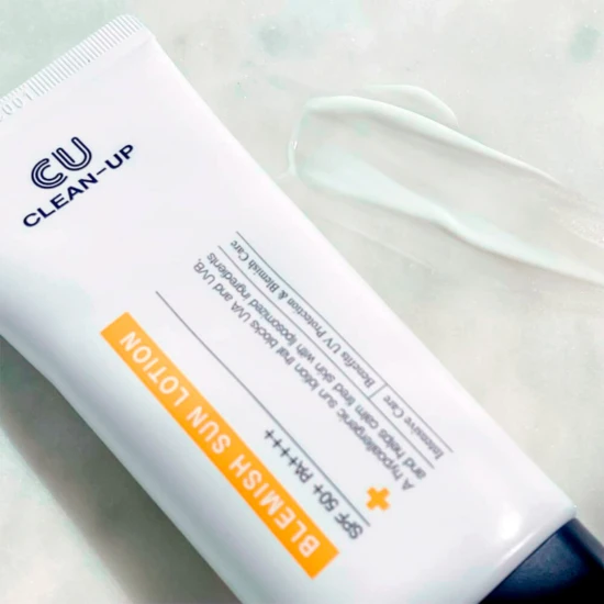 CUSKIN Clean Up Blemish Sun Lotion SPF50+ PA++++ – lekki krem przeciwsłoneczny do twarzy .jpg