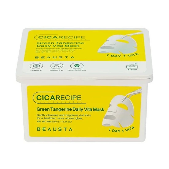BEAUSTA Cicarecipe Green Tangerine Daily Vita Mask 30 szt .jpg