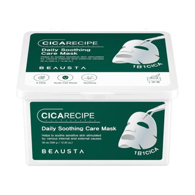 BEAUSTA Cicarecipe Daily Soothing Care Mask - kojące maseczki z Centella Asiatica, 30 szt (1).jpg