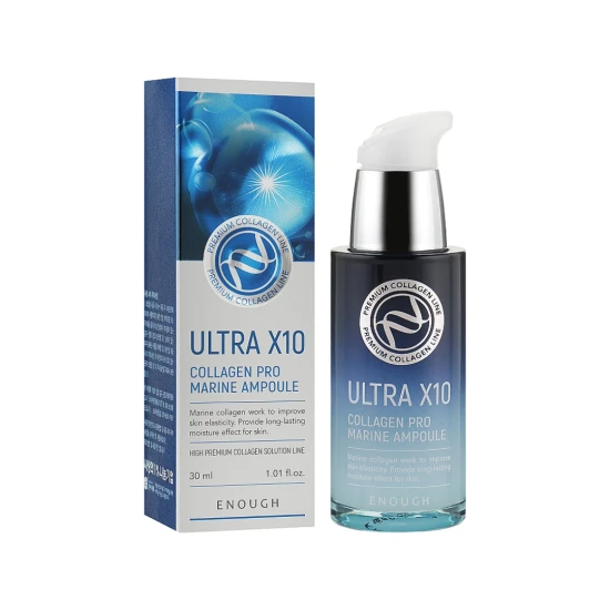 _ENOGH Ultra x10 Collagen Pro Marine Ampoule 30 ml - kolagenowe serum nawilżająco-ujędrniające (1).jpg