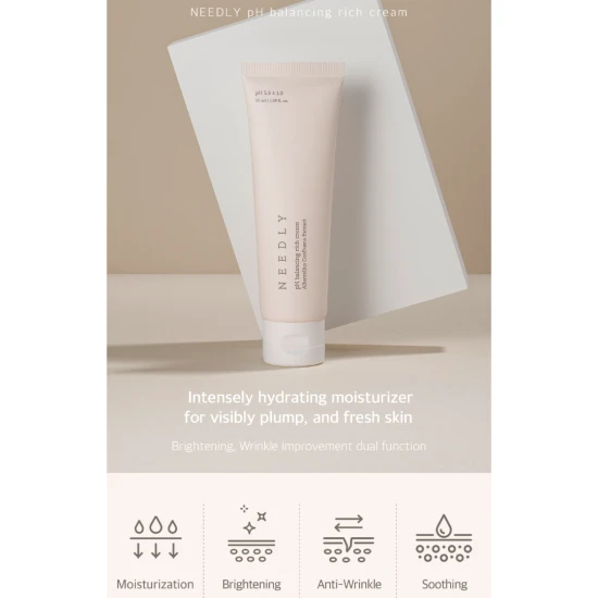 NEEDLY pH Balancing Rich Cream – intensywnie nawilżający krem regenerujący z ekstraktem z grzyba Albatrellus, 50 ml (1).jpg