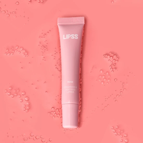 LIPSS Lipper Rose Peptides & Ceramides - pielęgnujący błyszczyk do ust z ceramidami i peptydami (1).jpg