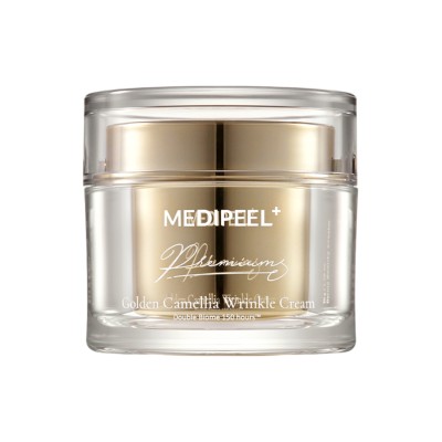 MEDI-PEEL Premium Golden Camellia Wrinkle Cream 50 ml – przeciwstarzeniowy krem ze złotem, kolagenem i peptydami.jpg