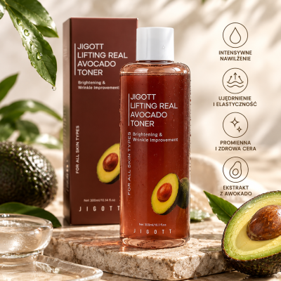 JIGOTT Lifting Real Avocado Toner – tonik z awokado, 300 ml.png