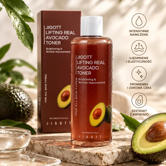 JIGOTT Lifting Real Avocado Toner – tonik z awokado, 300 ml.png