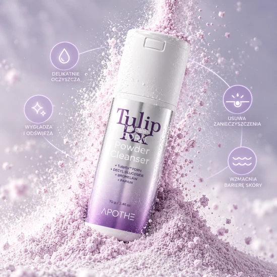APOTHE TulipRx PDRN Powder Cleanser – enzymatyczny puder do mycia twarzy z PDRN, 70 ml.png