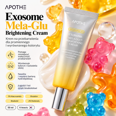 APOTHE Exosome Mela-Glu Brightening Cream – krem na przebarwienia z niacynamidem, 50 ml.png
