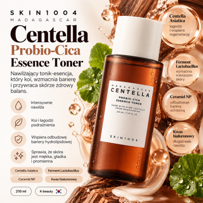 SKIN1004 Madagascar Centella Probio-Cica Essence Toner – tonik-esencja z wąkrotką i probiotykami, 210 ml .png