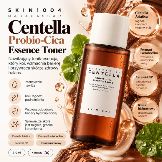 SKIN1004 Madagascar Centella Probio-Cica Essence Toner – tonik-esencja z wąkrotką i probiotykami, 210 ml .png