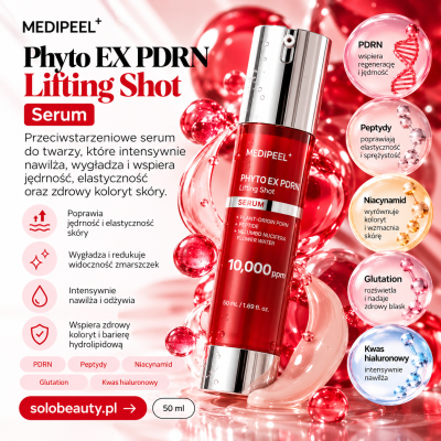 MEDI-PEEL Phyto EX PDRN Lifting Shot Serum – serum przeciwstarzeniowe z PDRN i peptydami