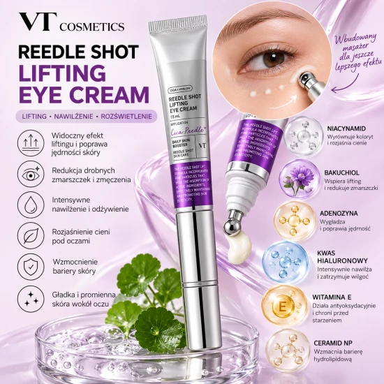 VT COSMETICS Reedle Shot Lifting Eye Cream – krem liftingujący pod oczy z masażerem, 15 ml.png