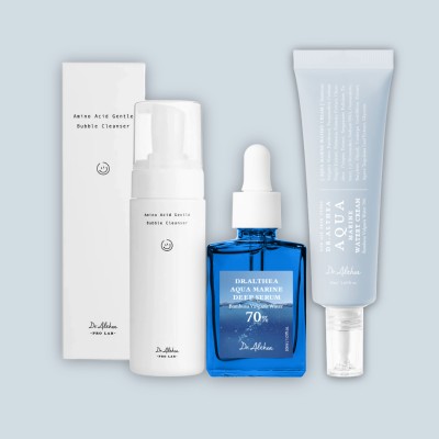 Zestaw Dr. Althea Aqua Marine Deep – pianka, serum i krem nawilżający do twarzy.jpg