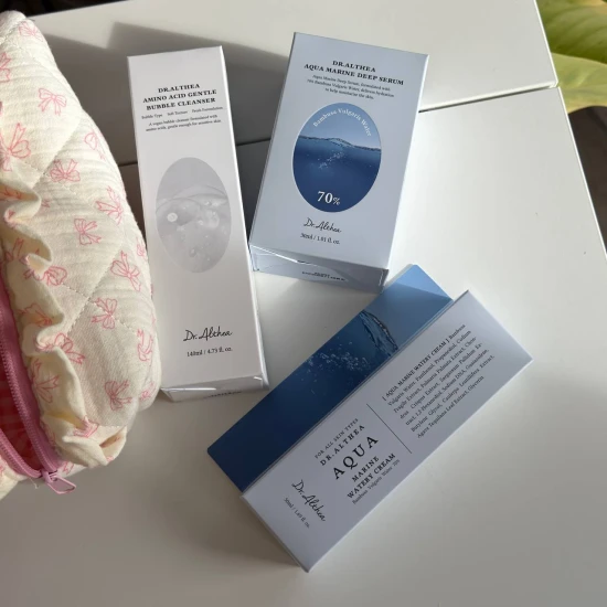 Zestaw Dr. Althea Aqua Marine Deep – pianka, serum i krem nawilżający do twarzy.jpg